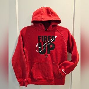 Boys Size 10-12 Nike 3Brand "Fired Up" Fleece Hoodie By Russell Wilson
